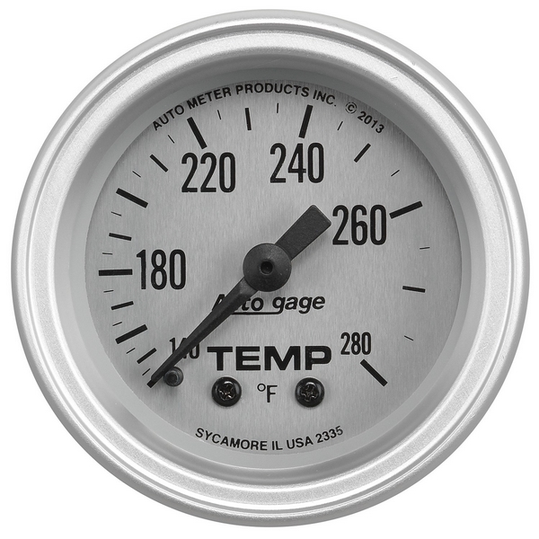 2-1/16" WATER TEMPERATURE, 140-280 F, AUTO GAGE